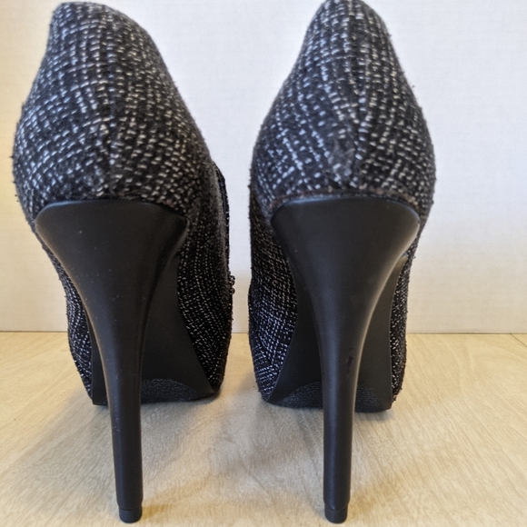 Simply Vera Wang Svsarah Tweed Beaded Heels 8.5 - Picture 9 of 10